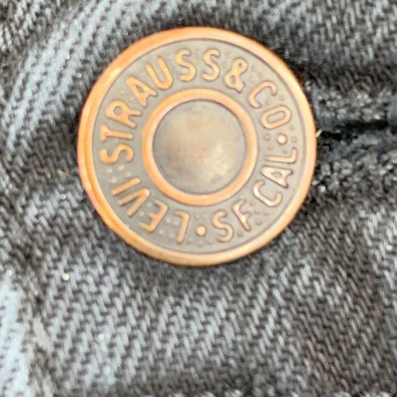 Mens Levi's Black Tall Destroy Jeans Stretch Size 32 x 34 0433 - Picture 5 of 11